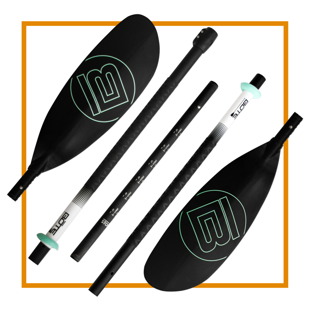 Bote 5-piece adjustable kayak paddle