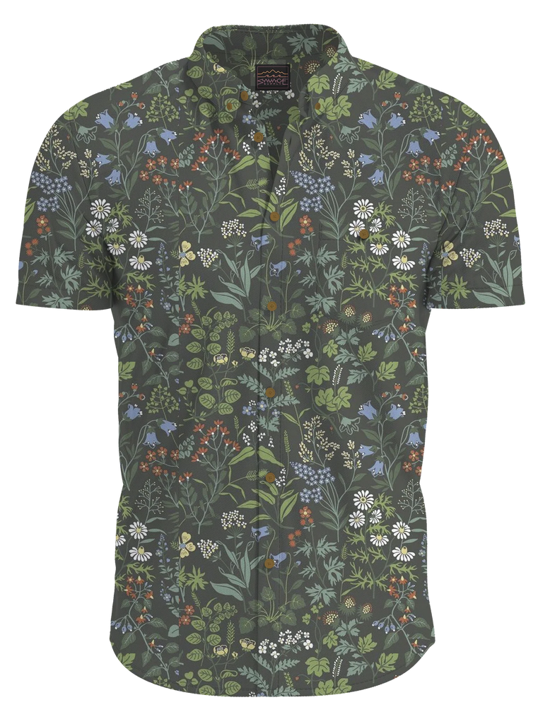 Savage Supply Floral Button-down