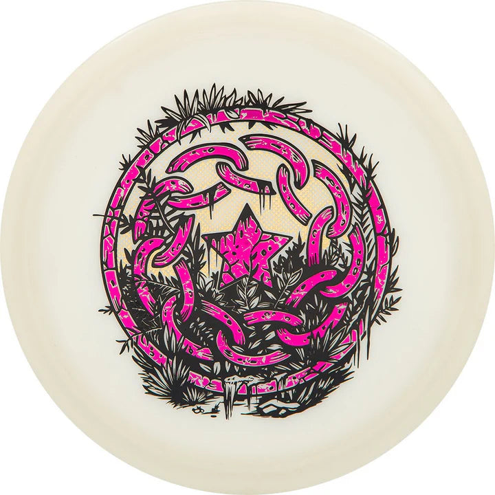 Westside Limited Edition Desolate Shield Stamp Moonshine Glow VIP Longbowman Fairway Driver Golf Disc